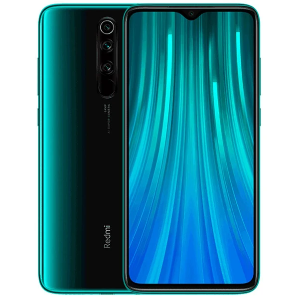Зеленый Xiaomi Redmi Note 8 Pro, 6 ГБ, 64 ГБ, 64 мп, четырехъядерный смартфон с задней камерой MTK Helio G90T, четыре ядра, аккумулятор 4500 мАч, NFC, 6,53 дюйма, версия CN - Цвет: Зеленый