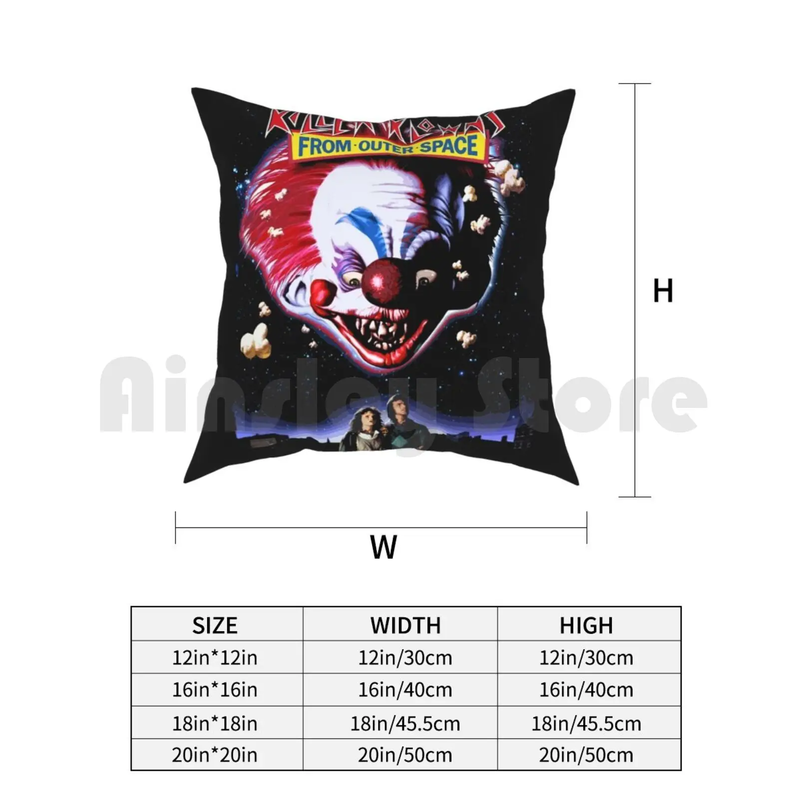Killer Klowns подушка с внешним пространством Женская напечатанная мягкая