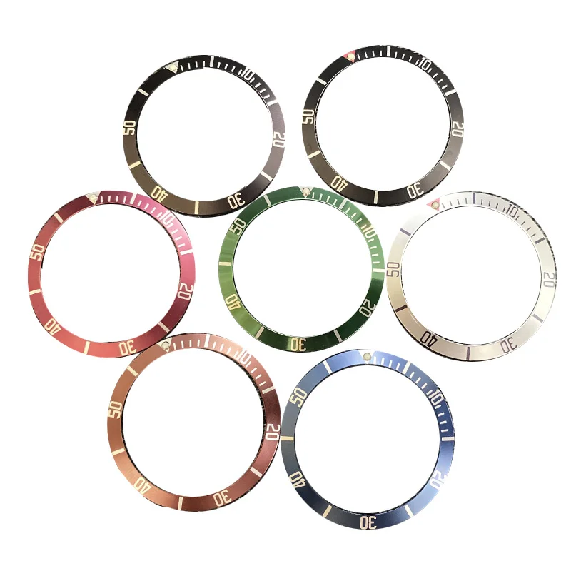 

Аксессуары для часов, алюминиевое кольцо 12 часов с красными цветами, 39,5-32,8 мм