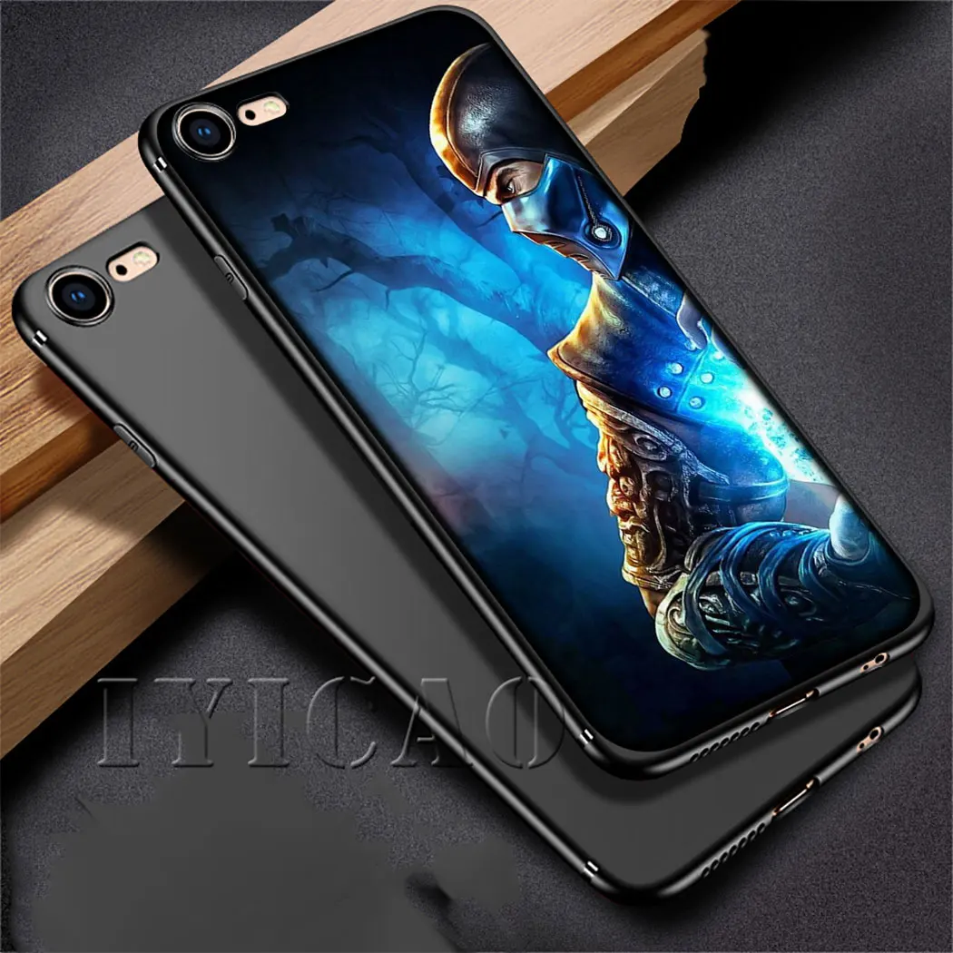 IYICAO Scorpion In Mortal Soft Silicone Phone for iPhone X XS XR Max 6 6s 7 8 Plus 5 5s SE 10 11 pro max Cover |