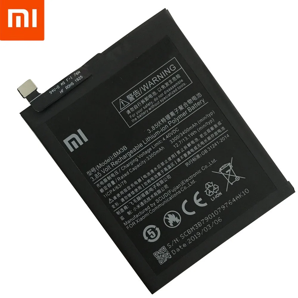 Сменный аккумулятор Xiao mi BM3B для Xiao mi X 2 2S 3300 мАч, аккумуляторы для телефонов большой емкости, Бесплатные инструменты
