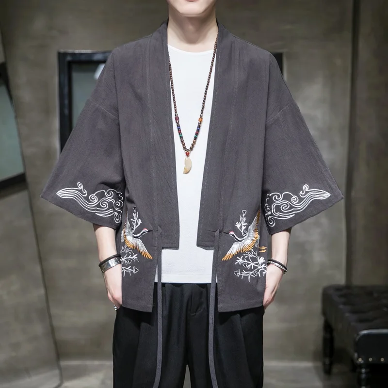 Рубашка мужская хлопковая в китайском стиле повседневный костюм Тан