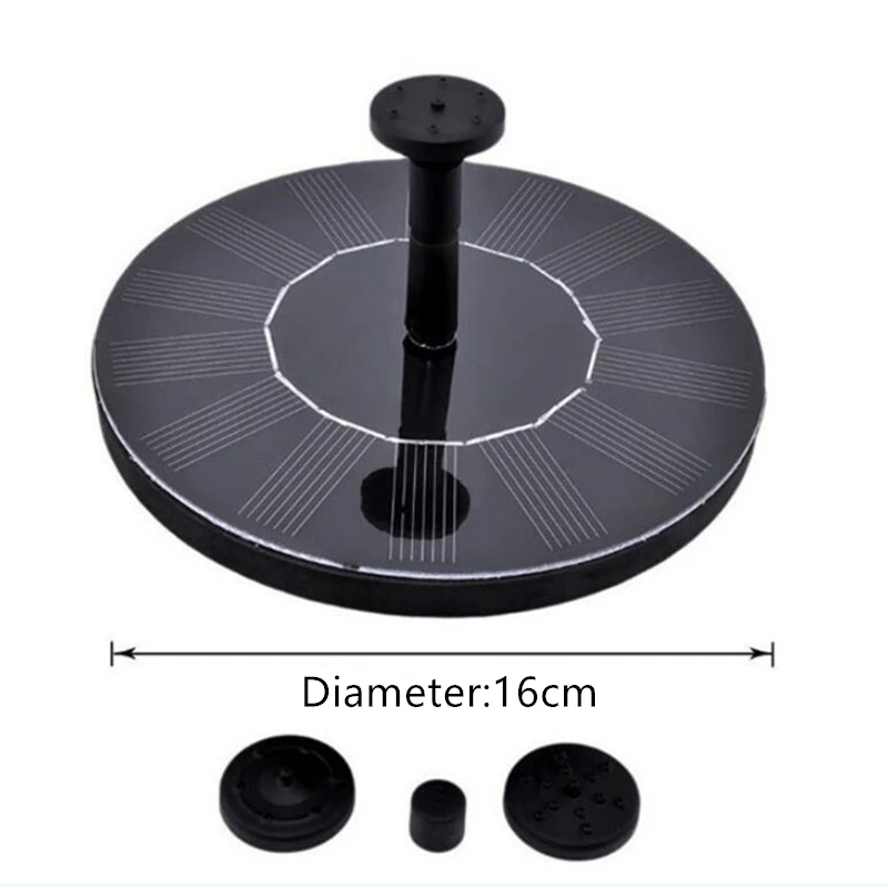 

7V Solar Fontein Watering Kit Power Solar Pomp Zwembad Vijver Dompelpompen Waterval Drijvende Zonnepaneel Fontein Voor Tuin