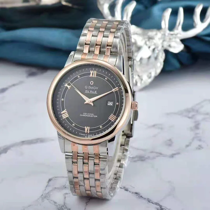 

Men's Watch for Women Luxury Brand Business Automatic Watch Fashion Leather Strap Date Watch Clocks Reloj Para Hombre New 2021