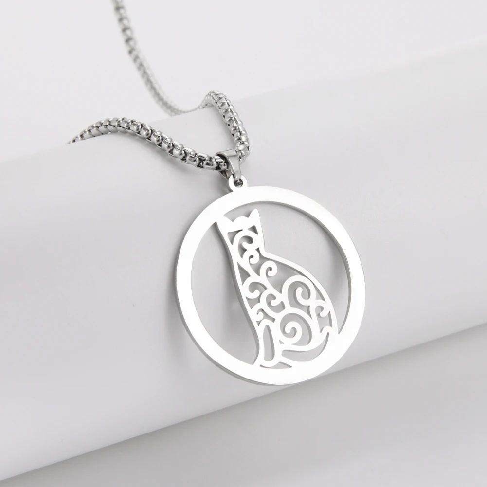 Ожерелье с подвеской в виде животного кота лошади единорога |