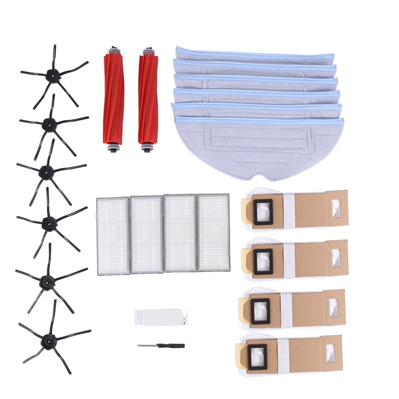 

For Xiaomi Roborock S7 S70 S7Max T7S T7S Plus Sweeping Robot Accessories Side Brush Main Brush Filter Mop Rag Dust Bag