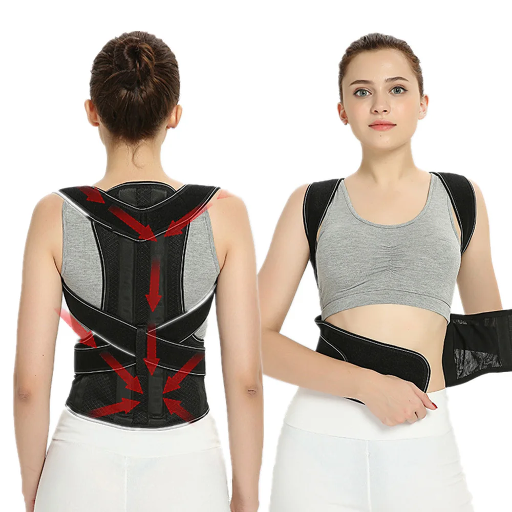 

Adjustable Back Shoulder Posture Corrector Belt Adult Humpback Pain Back Support Brace Reshape Your Body Belt Posture Correction