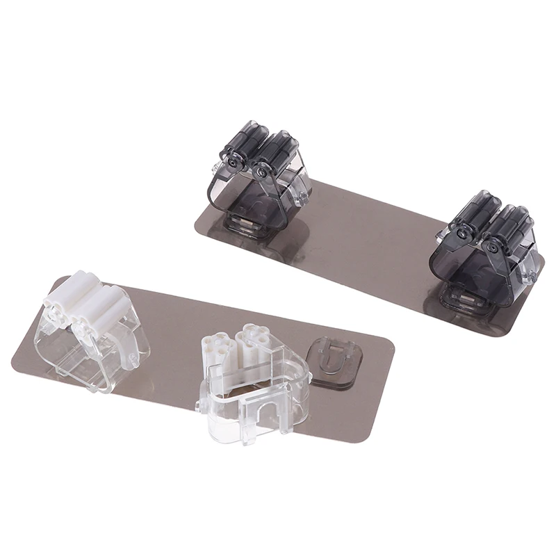 

Wall Mounted Mop Organizer Holder Brush Broom Hanger Storage Rack Kitchen Tool Wall Housekeeper Accessory Hanging Pipe Hooks