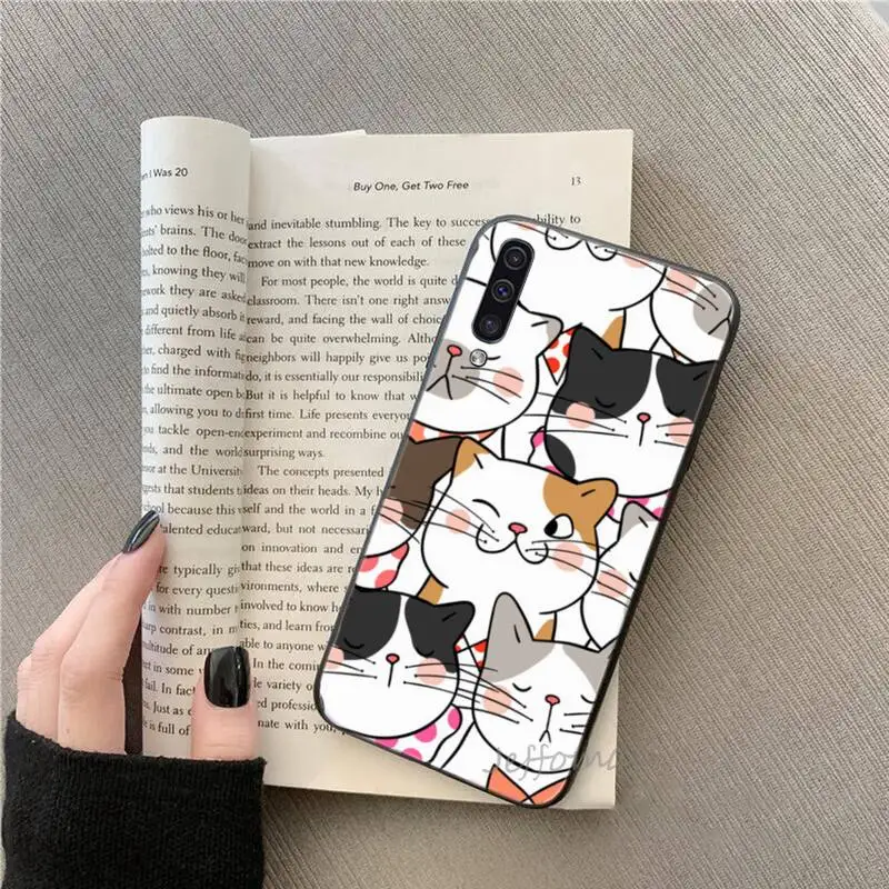 

Cat Cute Kitten Phone Case for samsung galaxy s21 s20 fe s10 a51 a52 a71 a50 a12 a72 a21s a70 note 20 10 ultra plus funda