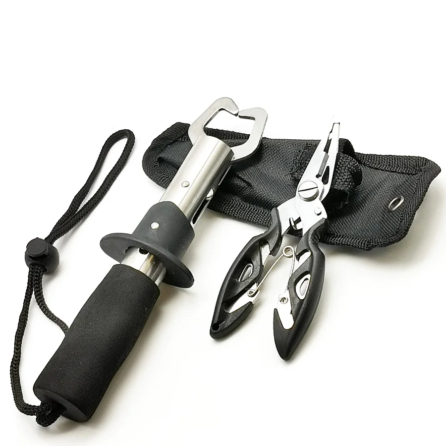

Fish Tackle Fish Lip Stainless Steel Control Scissor Snip Fishing Grip Set Nipper Pincer Accessory Tool Clip Clamp Cutter Plier