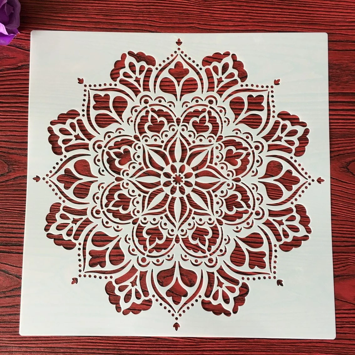 30*30 см размер diy ремесло Мандала форма для трафареты картин штамп фотоальбом