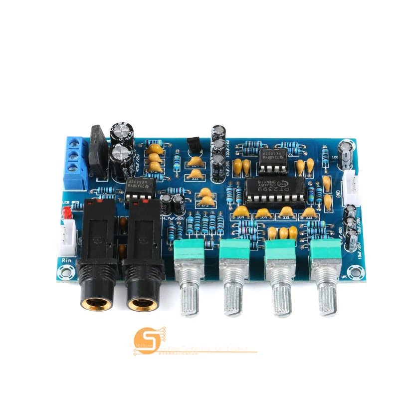 Бесплатная доставка PT2399 Плата усилителя микрофона для караоке реверберация