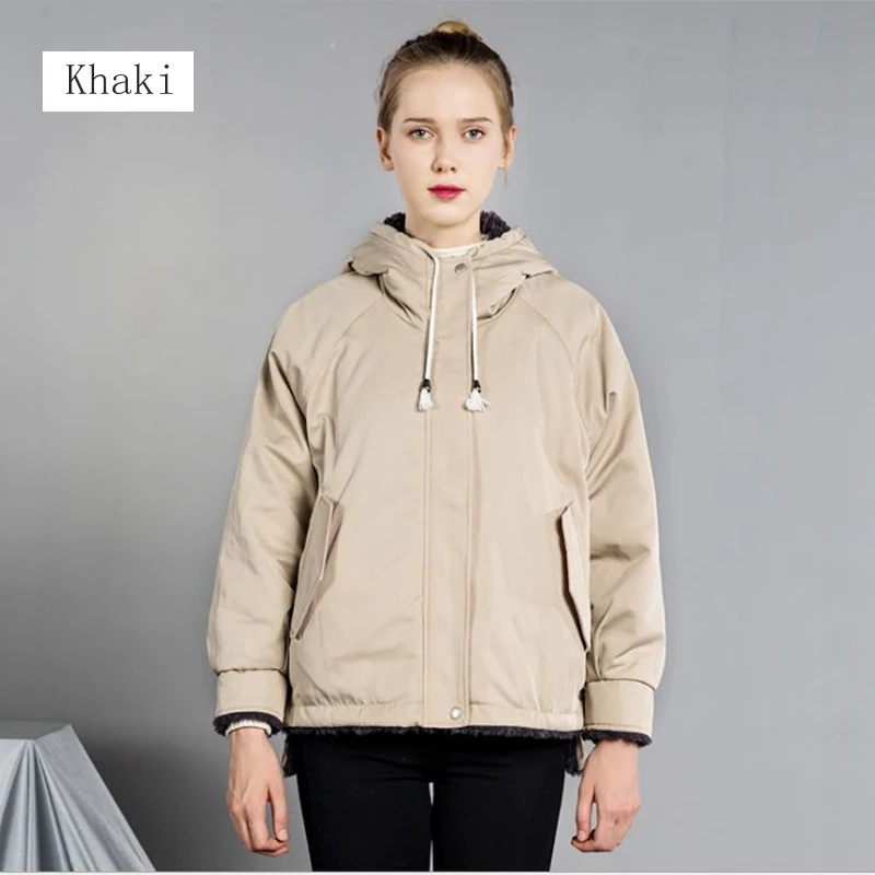 Короткая новая стильная женская куртка женское розовое пальто в стиле Паркер