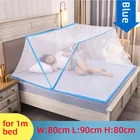 Складная сетка для кровати без дна, портативная противомоскитная сетка для студентов, взрослых, общежитий с гибким разъемом рамы
