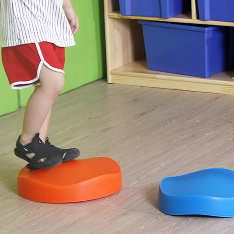 

HOT Kindergarten Children's Balance Stepping Stones, A Set of 5 Indoor and Outdoor Balance Blocks, Sensory Training Equipment to