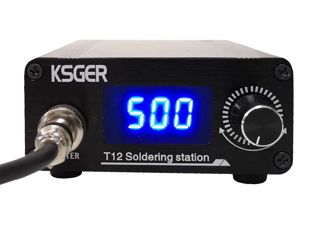 KSGER T12 паяльная станция STM32 цифровой контроллер алюминиевый сплав чехол 907 Паяльник ручка Автоматический Режим сна Boost T12 наконечник