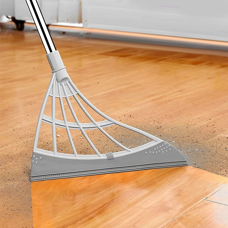 

Hand Push Rubber Broom Sweeper Magic Broom Floor Wiper Squeegee for Floor Cleaning Floor Squeegee Sweeping Brush Pet Hair Broom