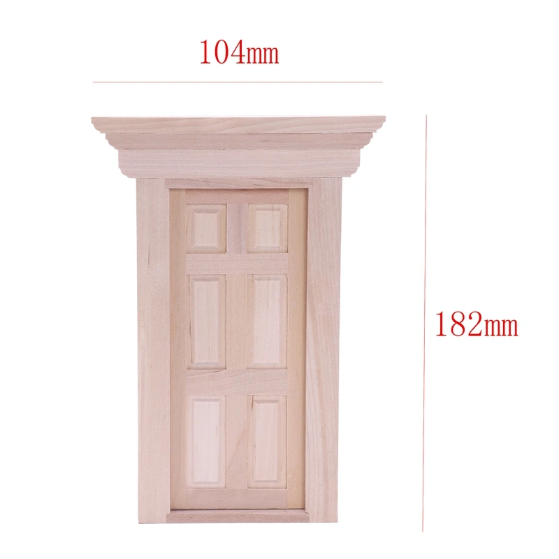 

1:12 Scale Wooden Fairy Front Door Dolls House Miniature Accessory