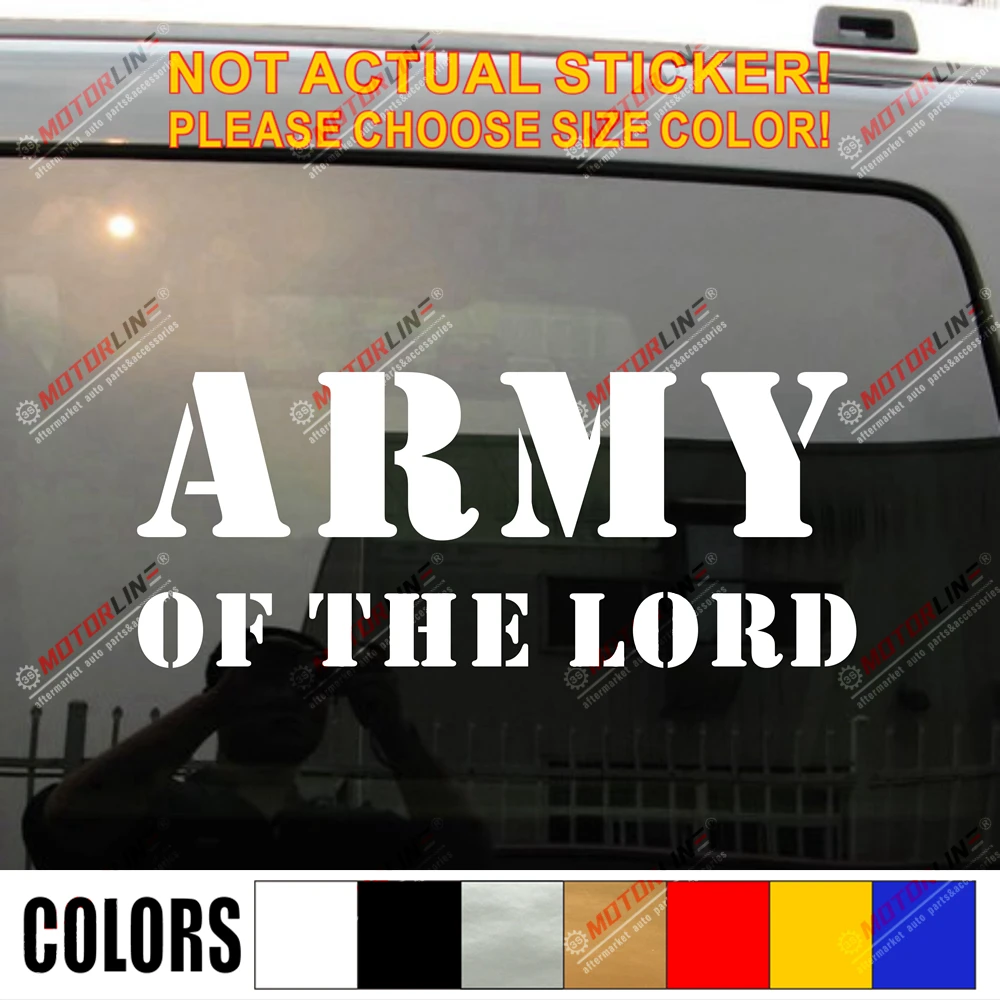 Виниловая наклейка на автомобиль Армия Властелина Бог Иисус Христа|Наклейки