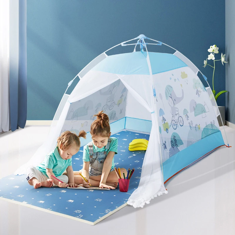 Детская палатка с воздушным шаром слоником одним слоем автоматическая детская