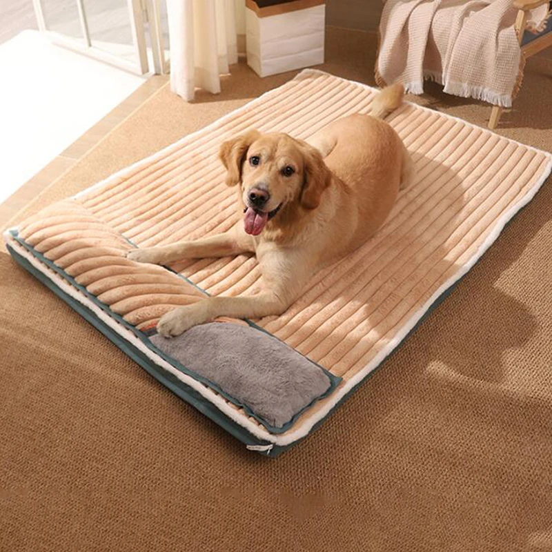 Зимняя мягкая подушка для маленьких и больших собак спальные кровати домики
