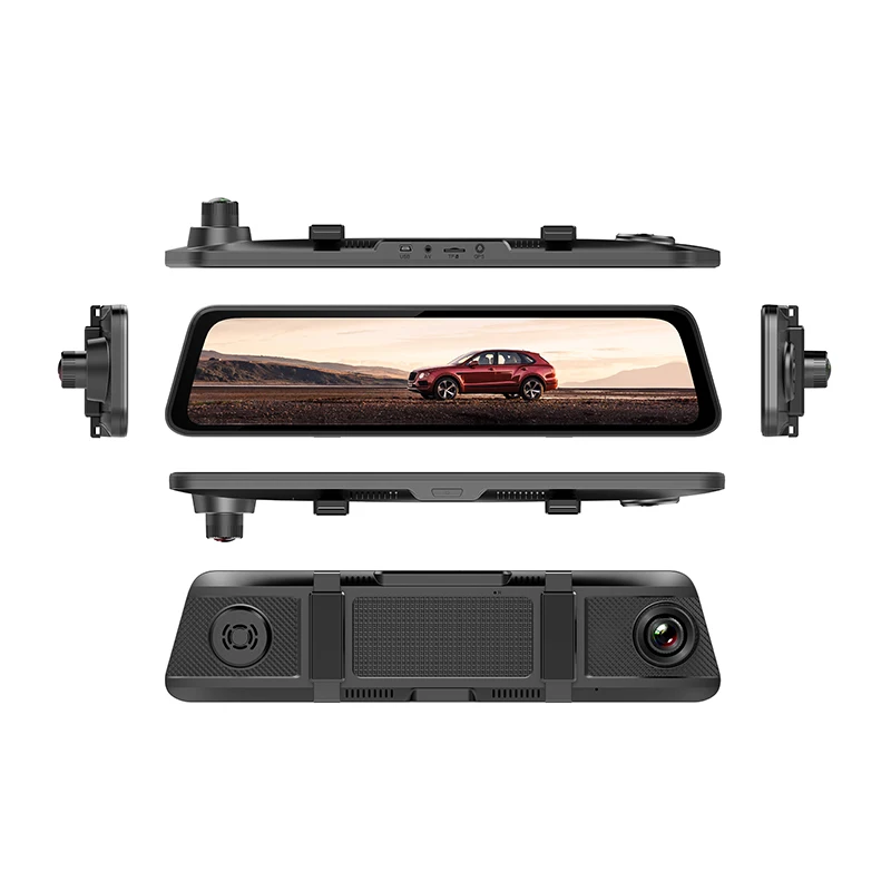 

2020 Newest 4K touch 11.66 inch screen rearview mirror streaming media dash cam car DVR