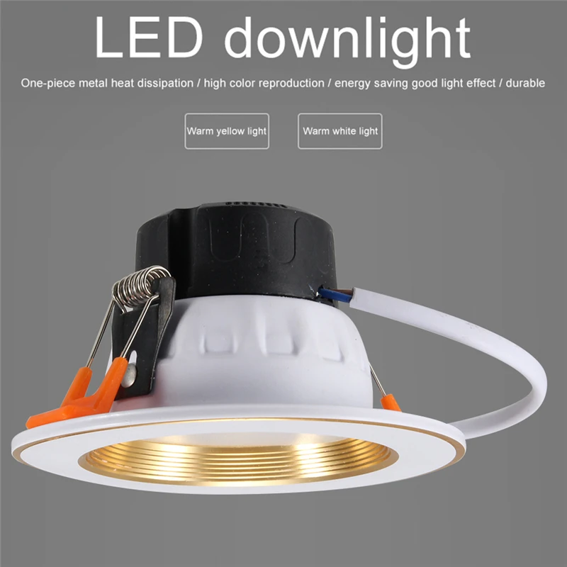 

Led downlight wifi smart downlight open hole light dimming 7w 3 inch ceiling spotlight mobile control wifi light