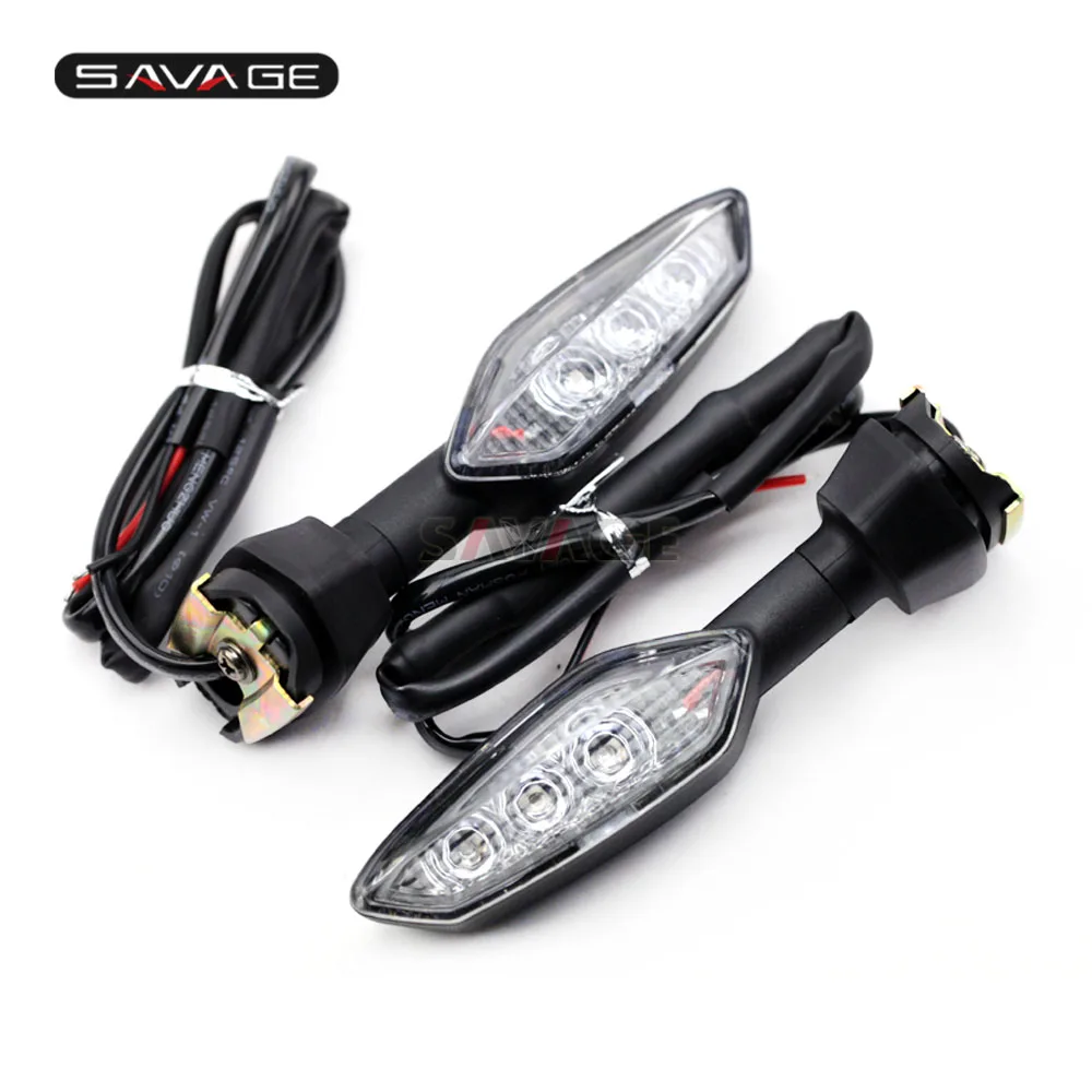 Clear Светодиодный указатель поворота для KAWASAKI Z1000 Z900 Z800 Z750 Z650 Z300 Z 400 Z250 Z125 Аксессуары для мотоциклов Мигалка лампы - Цвет: Clear
