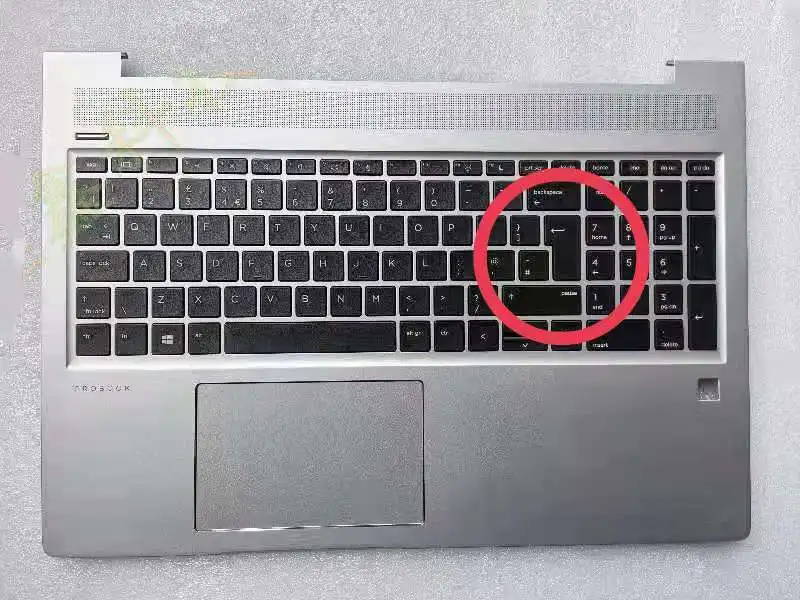 買取 Probook 450-ラップトップケース,新品,オリジナル,シルバー,バックライト付きリストレスト,タッチパッド,L45091-001,HSN-Q16C