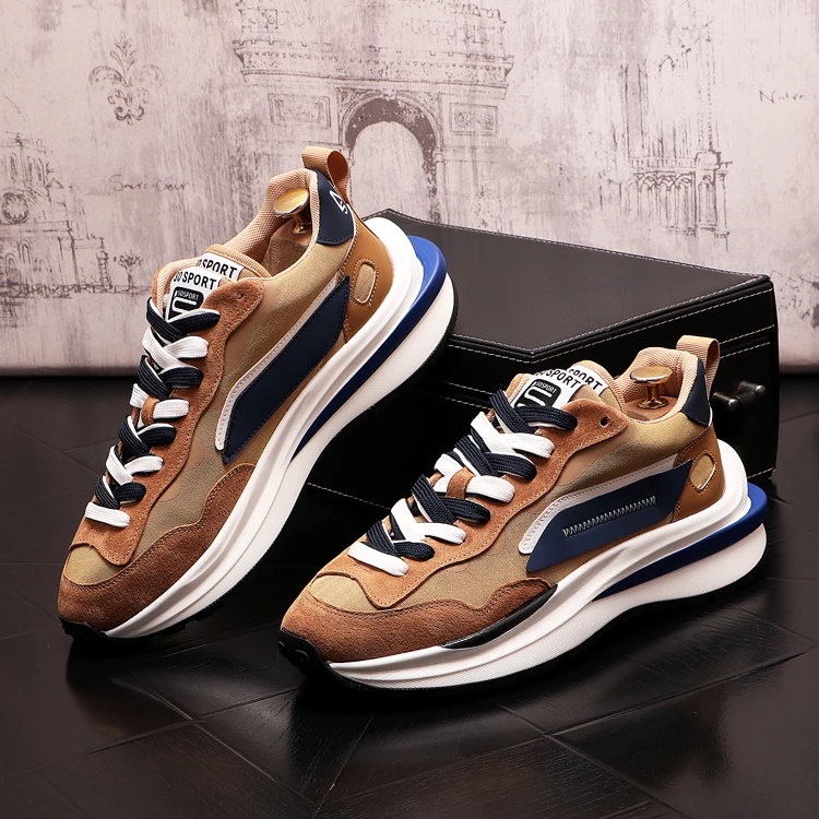 

Patchwork 2021 Luxury Brand Designer Sneakers Men Casual Shoes Breathable Sports Shoes Loafers Trainers Zapatillas Hombre