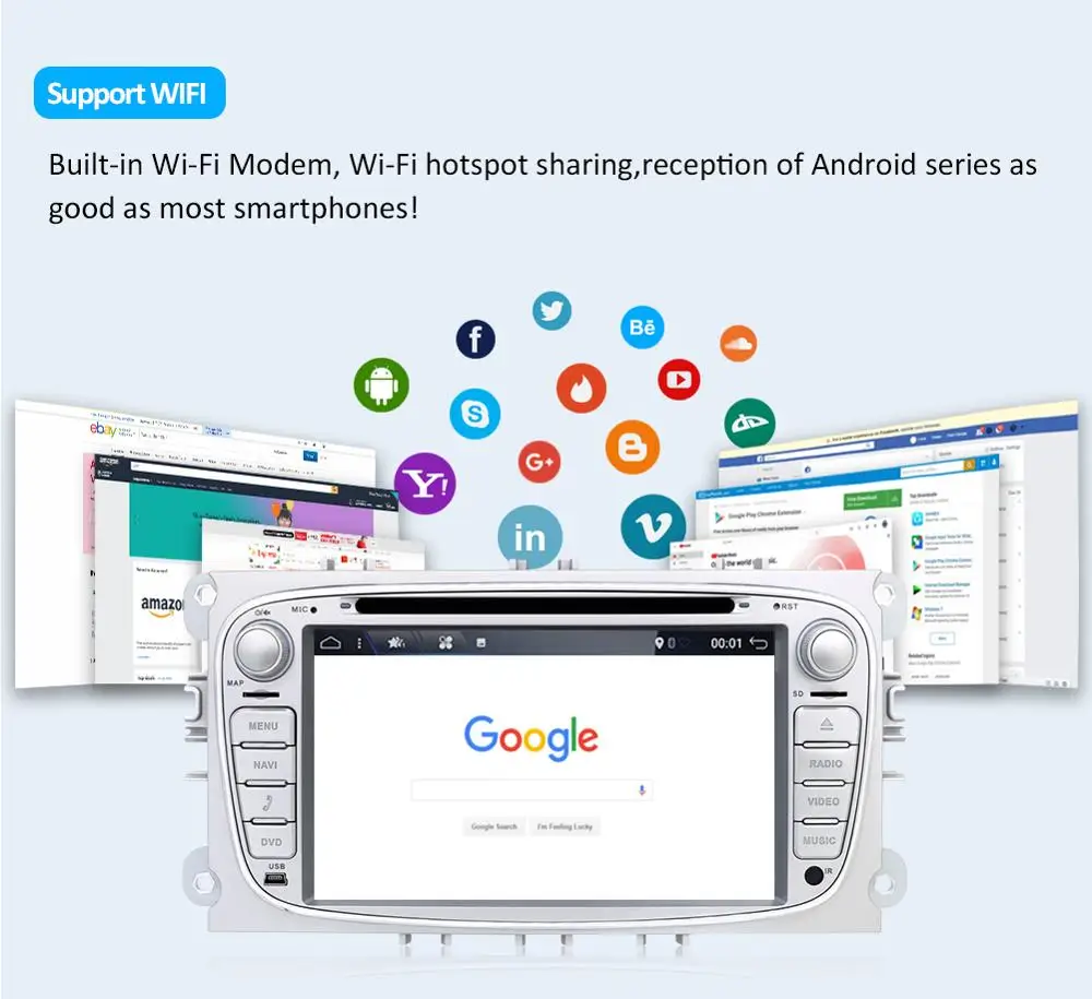 Четырехъядерный Android 10 0 2 din android автомобильное радио gps для Ford Focus S-max Mondeo C-max Гб Ram 32