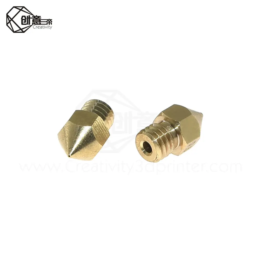 MK7 MK8 Nozzle 0.4mm 0.3mm 0.2mm 0.5mm Copper 3D Printers Parts Extruder Threaded 1.75mm 3.0mm Filament Head Brass Nozzles Part |
