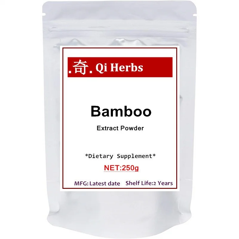 

Organic Bamboo Extract Powder, Supports Healthy Skin, Nail, Hair, Joints and Bones with Minerals and Silica