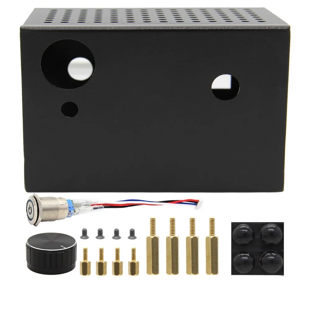 Металлический чехол для Raspberry Pi X400 V3.0 ЦАП AMP Audio плата расширения и только 4 Модель
