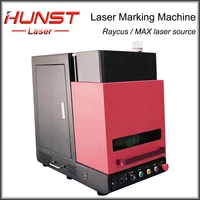 hunst jpt max raycus 20100w laser source enclosed fiber laser marking machine for jewelry engraving gold silver and other metal
