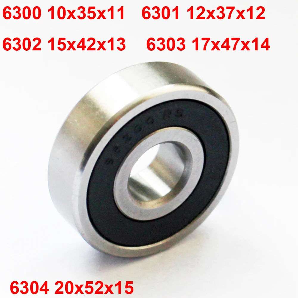 1 шт. 6300-2RZ 6301 6302 6303 6304RZ промышленный шарикоподшипник шпинделя двигателя 10x35x11 12x37x12