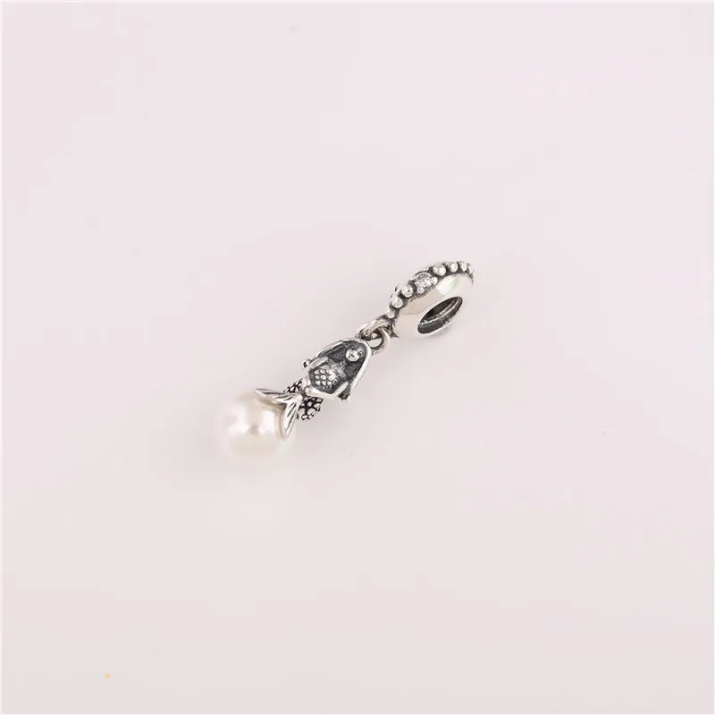 Подвеска из стерлингового серебра подвеска в виде русалки cz жемчуг светящаяся