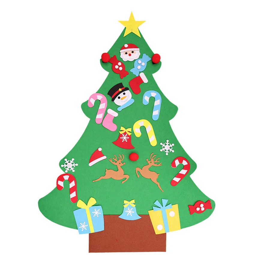 DIY трехмерная войлочная ткань Рождественская елка подарки Детские игрушки