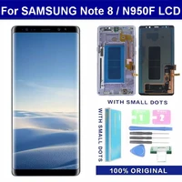 original note 8 lcd amoled display for samsung galaxy note 8 lcd sm n950 n950f touch screen digitizer replacement with frame