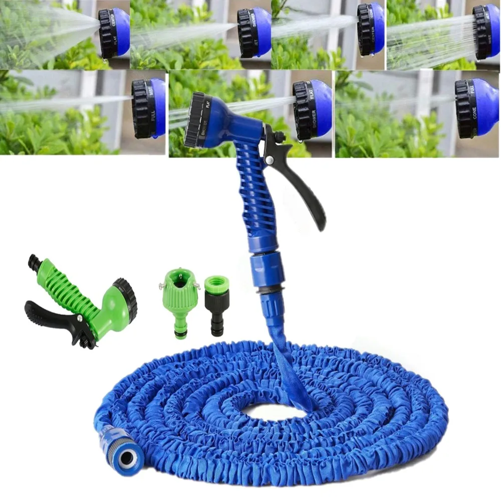 

Garden Hose Pipe Expandable Watering Hose 7 Patterns Water Gun Sprinkler for Car Cleaning Outdoor Garden Supplies Cleaning Tool
