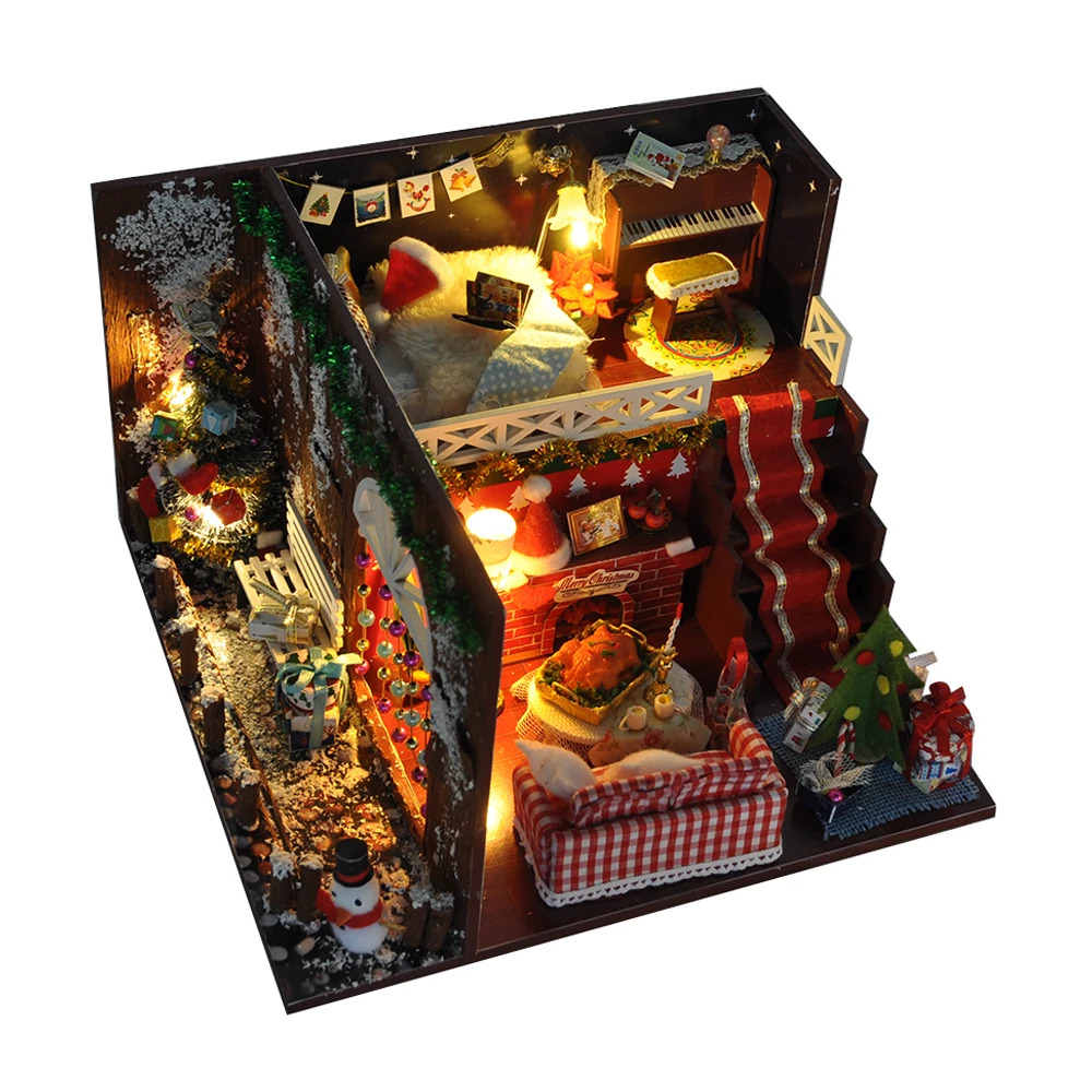 Рождественские огни кукольные дома украшение для наборы кукольного мини-домика