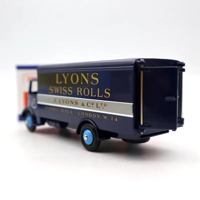 Atlas Dinky 514 суперигрушки GUY Van LYONS SWISS ROLLS Truck Blue Diecast модели автомобилей Коллекция Авто