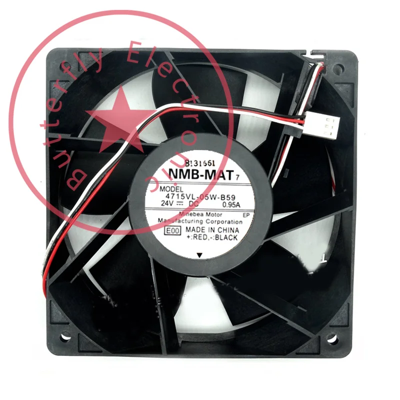 

Новый инверторный охлаждающий вентилятор 4715VL-05W-B59 DC 24V 0.96A, кулер 120*120*38 мм 12 см 12038
