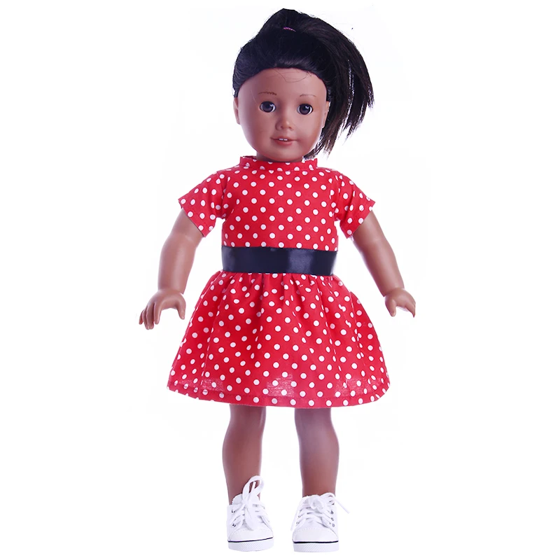 Кукольная юбка 2020 популярная новая волнистая точечная Талия для 18-дюймовой