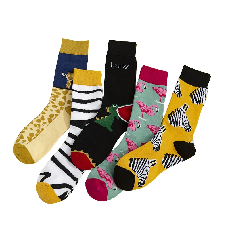 Женские модные носки с мультяшными животными новинка сезона осень 2019 трендовые