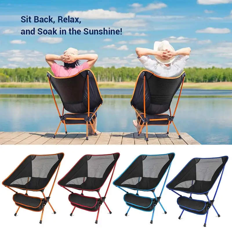 Сверхлегкий складной стул для рыбалки пешего туризма кемпинга барбекю пикника