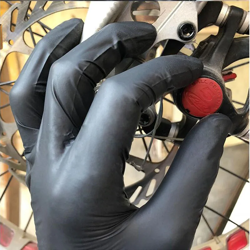 FSUP утолщенные 50 шт./лот одноразовые нитриловые перчатки защитные