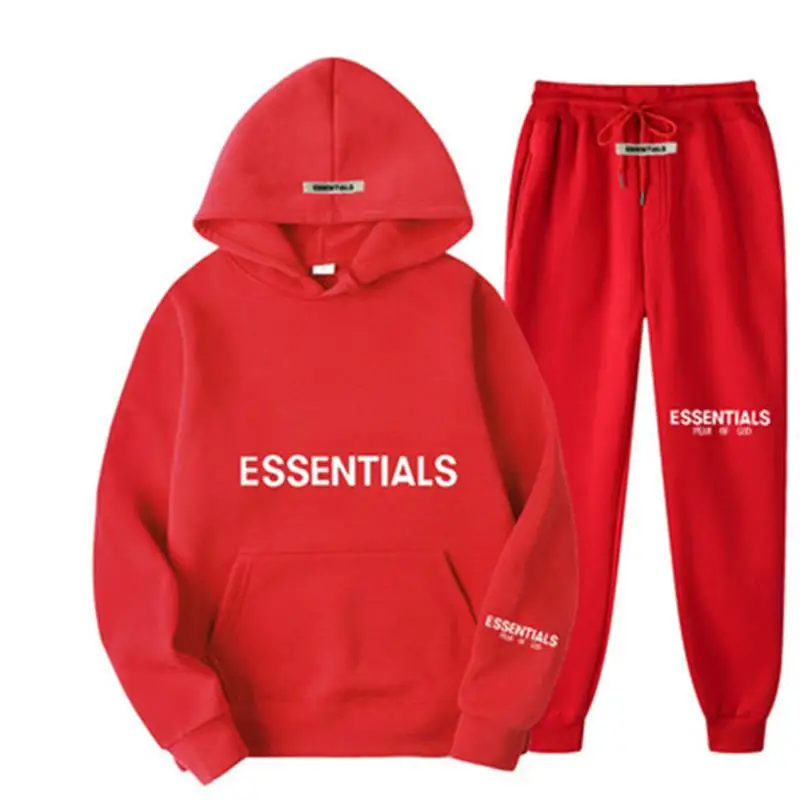 

2021 new men's fall/winter hoodie suit fitness jogging sweater + sweatpants men's suit running fitness sports suit outdoor sport