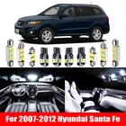 13 шт., светодиодные лампы для Hyundai Santa Fe 2007-2010 2011 2012