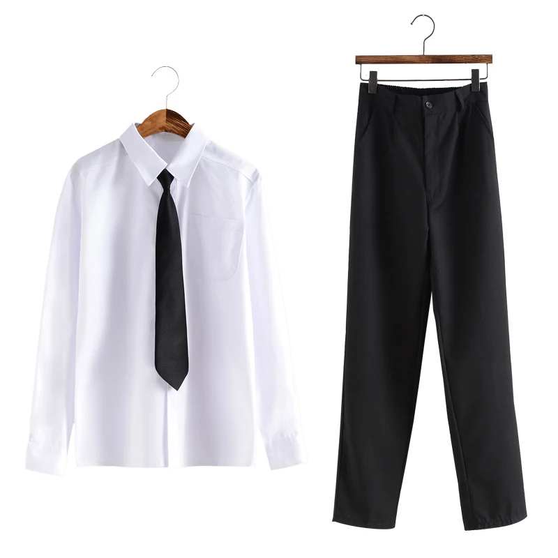 Мужской JK Sailor форма для средней школы, комплект для студентов, мальчиков, выпускник в стиле Харадзюку, стиль, топ, блузка, штаны с высокой талией
